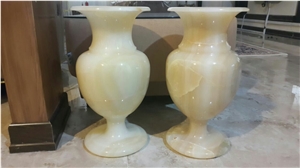 Gifts and Decoratives, Persian White Snow Onyx Artifacts & Handcrafts