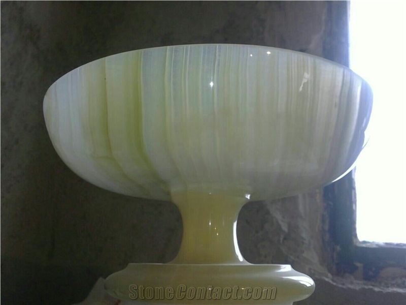 Gifts and Decoratives, Persian White Snow Onyx Artifacts & Handcrafts