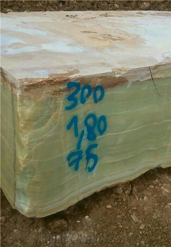 Iran Light Green Onyx Blocks