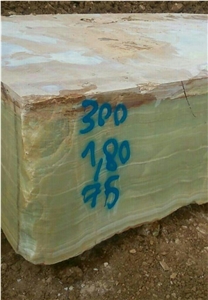 Iran Light Green Onyx Blocks