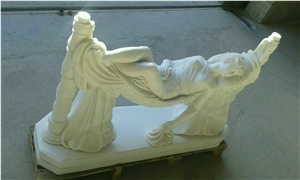 White Iran Onyx Sculpture, Persian White Snow Onyx Sculpture & Statue