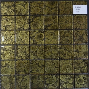Metallic Gold Leaf Mosaic