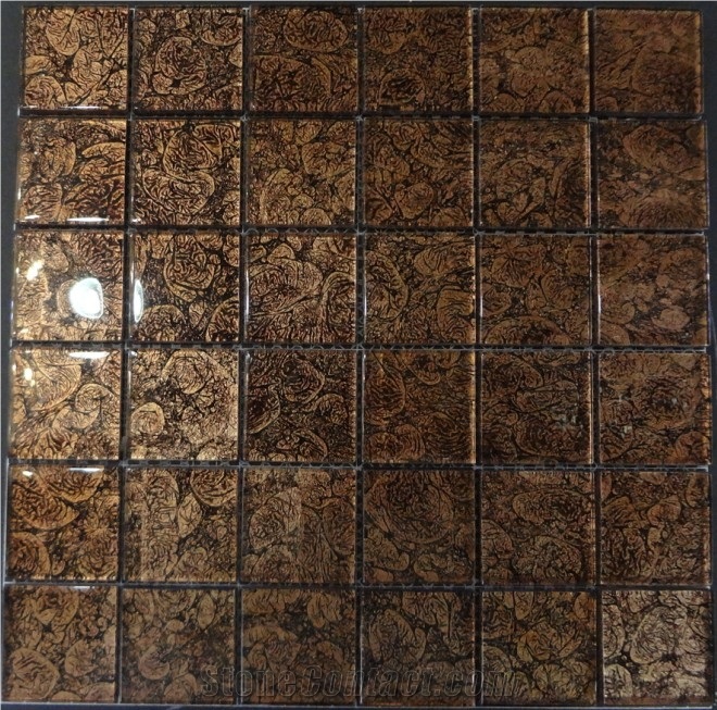 Metallic Gold Leaf Mosaic
