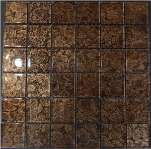 Metallic Gold Leaf Mosaic