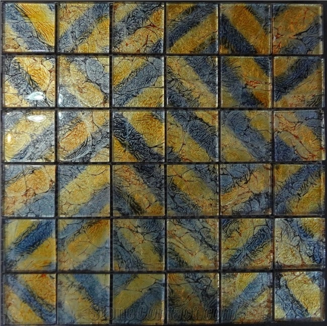 Metallic Gold Leaf Mosaic