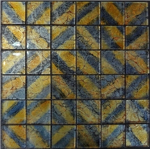 Metallic Gold Leaf Mosaic