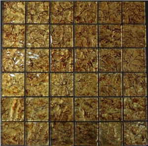 Metallic Gold Leaf Mosaic