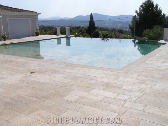 Beauval Limestone Swimming Pool Terrace Pavement
