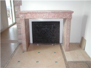 Ladoix-Comblanchien, Ladoix Limestone Fireplace Mantel Ladoix-Comblanchien, Ladoix Limestone Fireplace Mantel