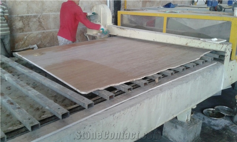 Beige & Brown Travertine Blocks Iran