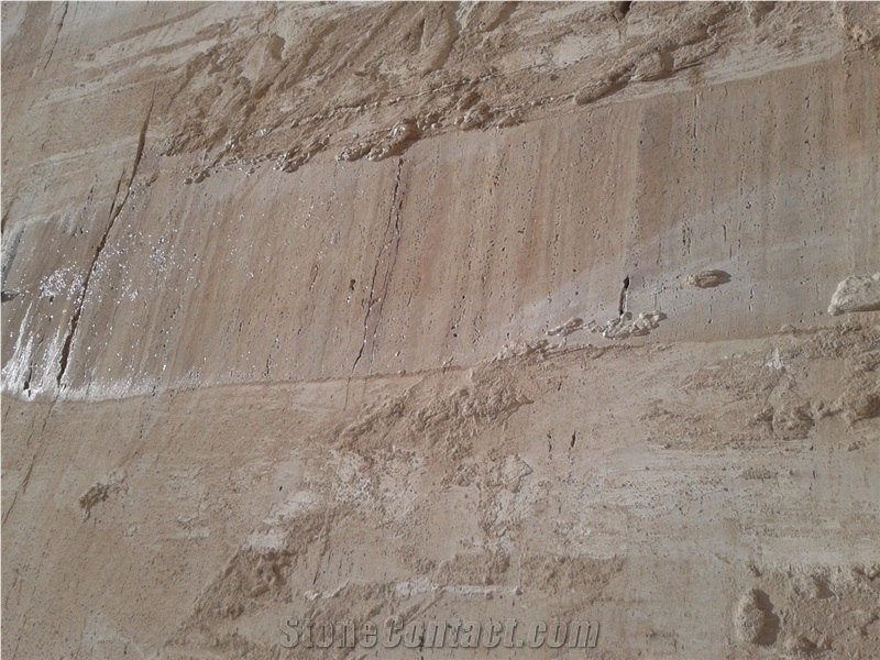 Beige & Brown Travertine Blocks Iran