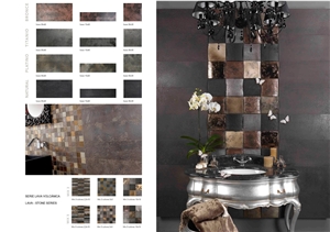 Piedra Azul De Arucas Wall Tiles, Black Basalt Spain for Wall Tiles