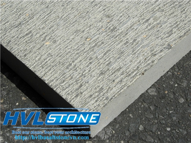 Vietnam Chiselled Basalt Tile, Grey Basalt Tiles & Slabs