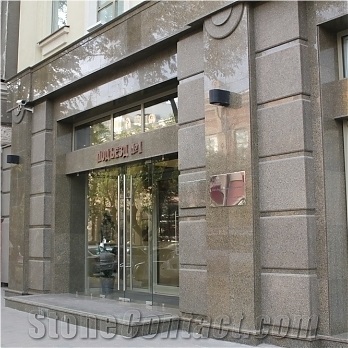 Crema Mare Marble and China Green Polished and Flamed Facade