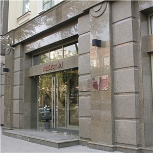 Crema Mare Marble and China Green Polished and Flamed Facade