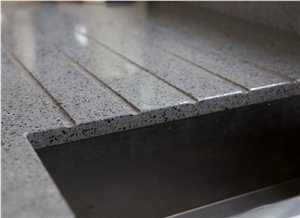 20mm Thick Quartz Product Chrome Silestone Double Pencil Round Edge Finish Countertop