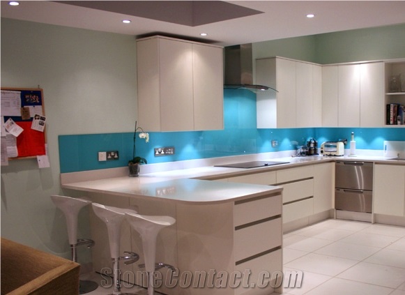 30mm Compac Luna Quartz Stone Countertop