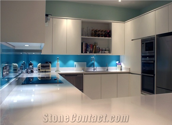 30mm Compac Luna Quartz Stone Countertop
