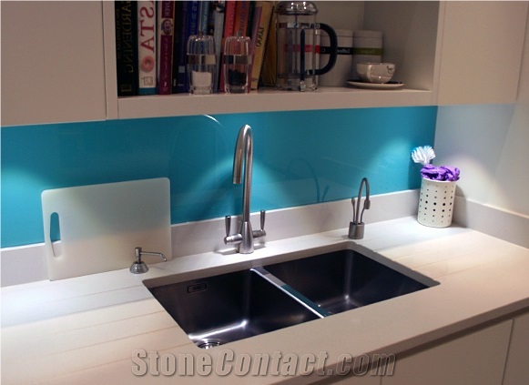 30mm Compac Luna Quartz Stone Countertop