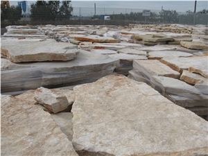 Trani Apricena Marble Flag Slabs, Beige Italy Marble Tiles & Slabs