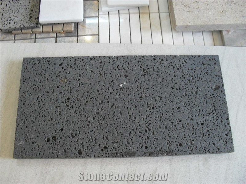 Lava Stone, Black Basalt Viet Nam Tiles & Slabs