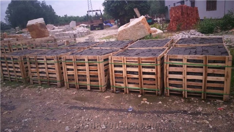 Vietnam Black Basalt Cube Stone
