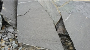 Vietnam Grey Basalt Irregual Flagstone, Road Paving