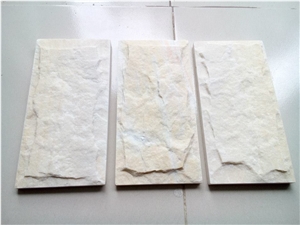 Yellow Marble Mushroomed Wall Cladding Tiles