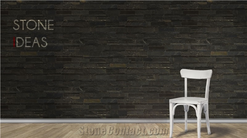Kund Black Slate Wall Cladding Panel