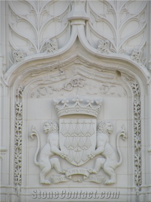 Tuffeau Stone Carved Relievo