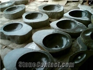Trachite Santafiora River Stone Sinks & Basins, Trachyte Grey Sinks