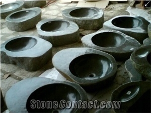 Trachite Santafiora River Stone Sinks & Basins, Trachyte Grey Sinks