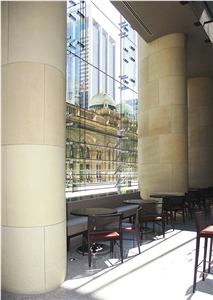 Piles Creek Sandstone Column Cladding, Beige Sandstone Australia for Columns