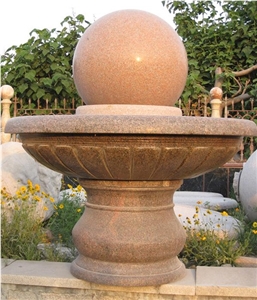 Granite Fountains,Landscaping Stone,Exterior Fountains, Floating Ball Fountains, Rolling Sphere Fountains, Water Features, Garden Décor, Sculptured Fountains, Floating Sphere Balls, Wall Fountain