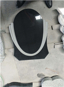 China Black Granite Western Style Tombstone and Monument
