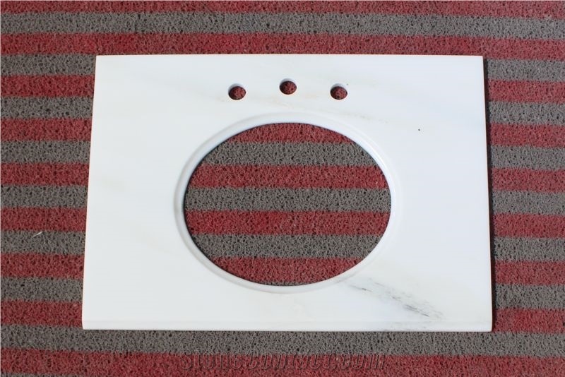 Oriental White Marble Counter Top/Vanity Top,Chinese White Marble