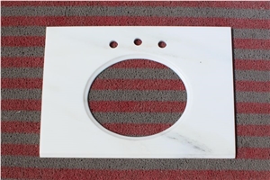 Oriental White Marble Counter Top/Vanity Top,Chinese White Marble