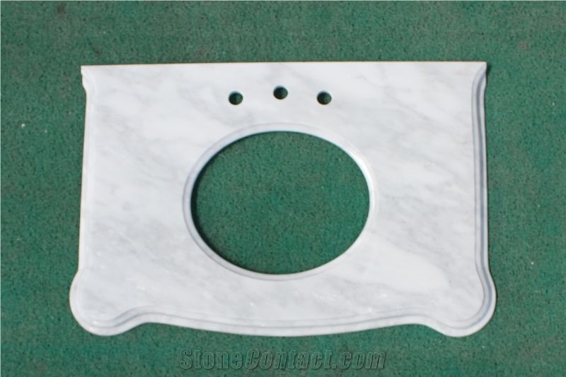 Oriental White Marble Counter Top/Vanity Top,Chinese White Marble