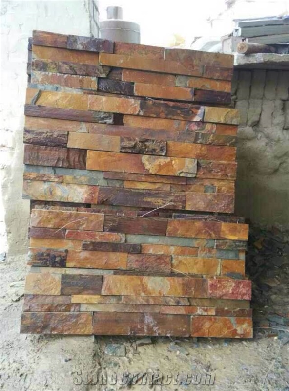 Walling Multicolor/Black/Grey/Rusty Slate,Rock Surface Indoor/Outdoor Tile,China Culture Stone