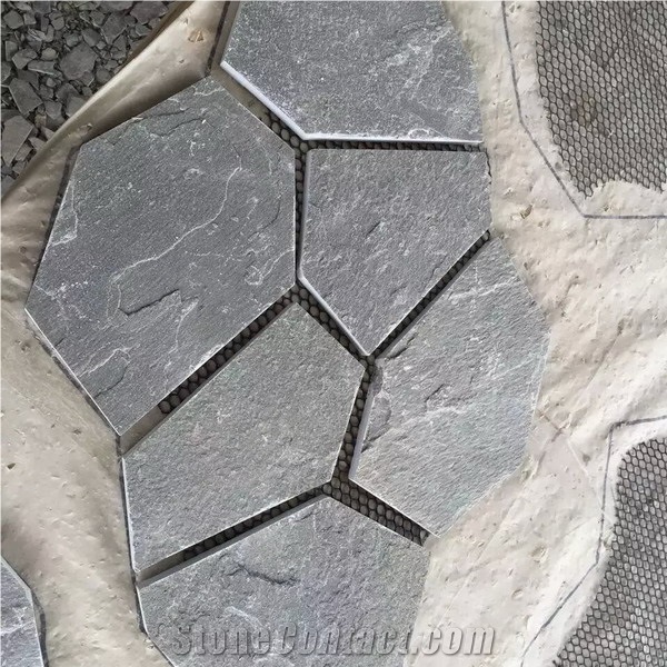 Rustic Slate Paving , Natural Stone Crazy Paving for Garden