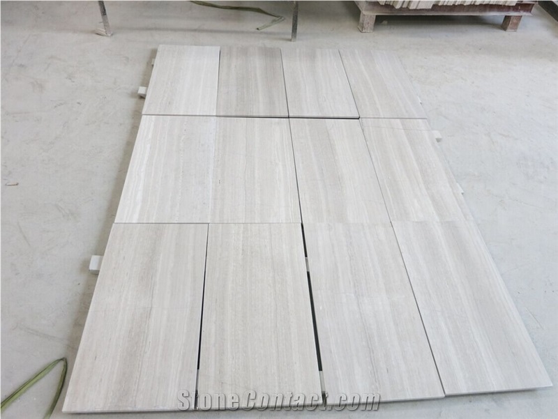 Marble Tile Silk Georgette Light Grey Wood Grain Vein Marble Floor Tile, China Grey Marble