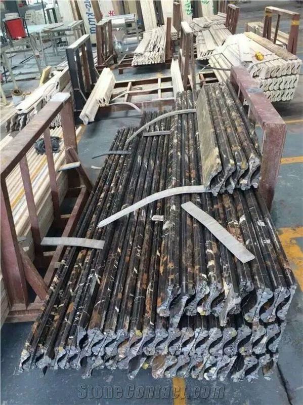 Afghan Portoro Marble Border Lines, Black Marble Molding,Marble Border Line