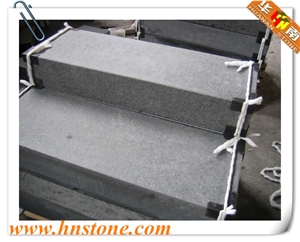 G684 Black Granite Kerbstone, China Flamed Granite Kerbs