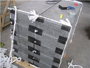 G684 Black Granite Kerbstone, China Flamed Granite Kerbs