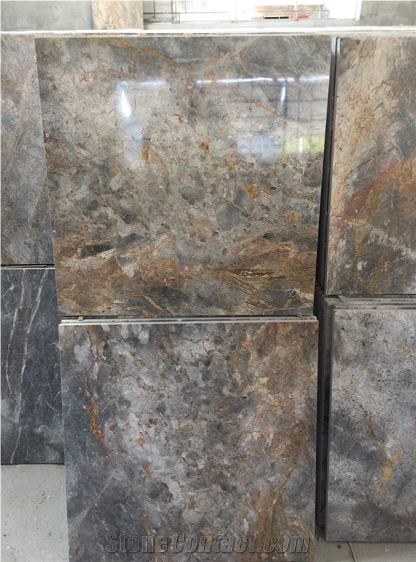 Mutilcolour Marble Viet Nam Tiles & Slabs, Grey Marble Tiles & Slabs