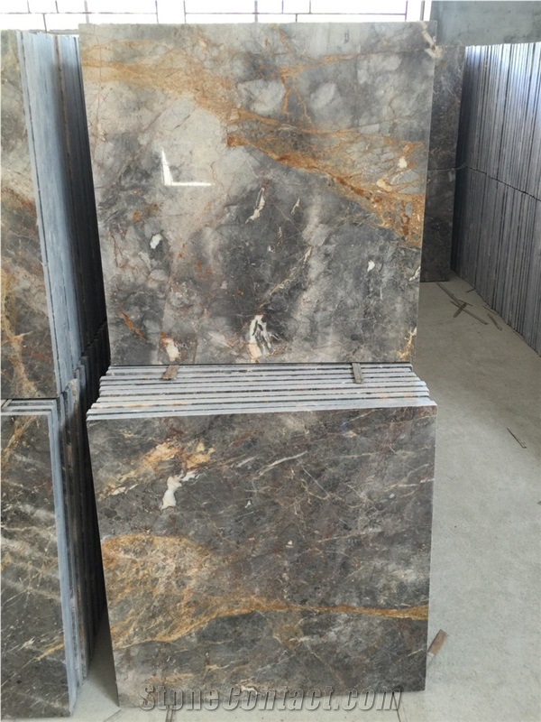 Mutilcolour Marble Viet Nam Tiles & Slabs, Grey Marble Tiles & Slabs