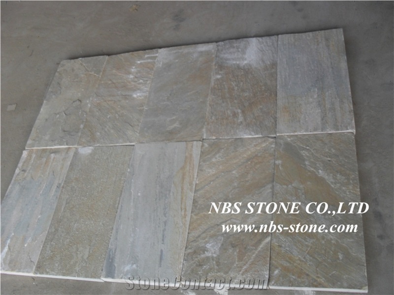 Desert Autumn Slate Tiles, China Rust Slate Floor Tiles