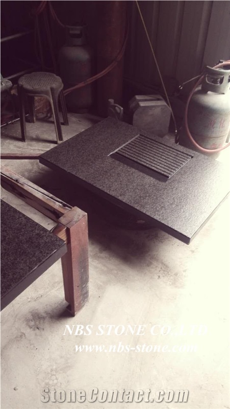 G684 Tea Set Black Granite, Black Granite Kitchen Accessories