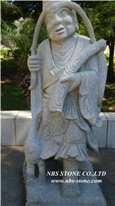 Grey Granite Sculpture,Eighteen Arhats Sculptures,Garden Sculpture Grey Granite Sculpture,Eighteen Arhats Sculptures,Garden Sculpture