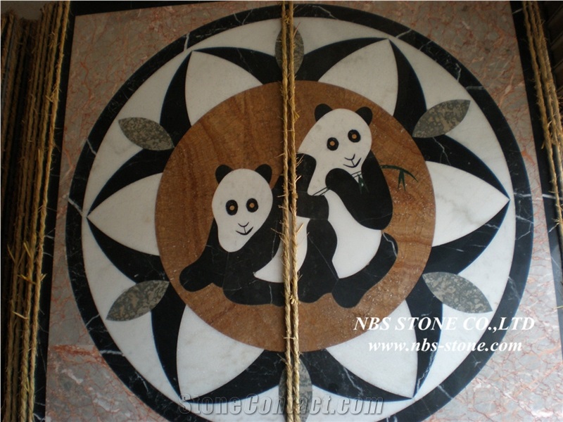 Multicolor Marble Floor Medallion,Multicolor Marble Round Medallion
